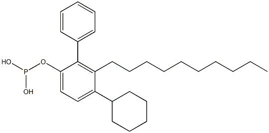 Phosphorous acid cyclohexylphenyl(3-decylphenyl) ester Struktur