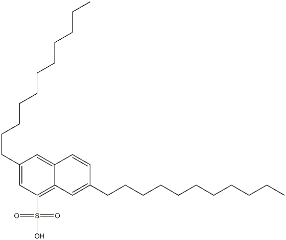 3,7-Diundecyl-1-naphthalenesulfonic acid Struktur