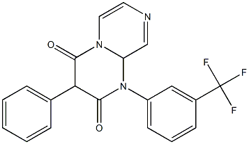 1-[3-(Trifluoromethyl)phenyl]-3-phenyl-1,9a-dihydro-2H-pyrazino[1,2-a]pyrimidine-2,4(3H)-dione 结构式