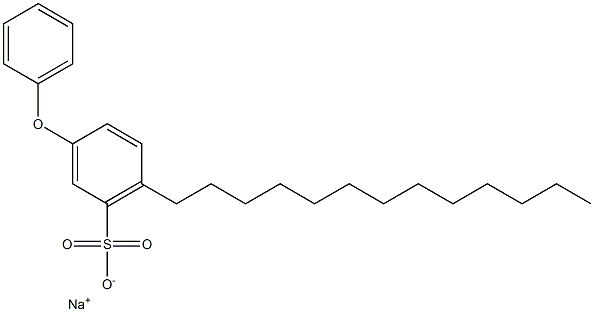 3-フェノキシ-6-トリデシルベンゼンスルホン酸ナトリウム 化学構造式
