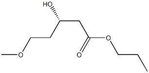 (S)-3-Hydroxy-5-methoxypentanoic acid propyl ester Structure