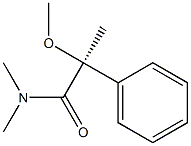 (2S)-N,N-Dimethyl-2-methoxy-2-phenylpropionamide 结构式