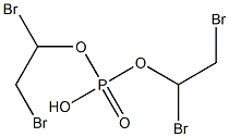 Phosphoric acid hydrogen bis(1,2-dibromoethyl) ester,,结构式