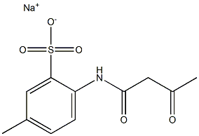 2-(Acetoacetylamino)-5-methylbenzenesulfonic acid sodium salt,,结构式