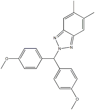  5,6-Dimethyl-2-[bis(4-methoxyphenyl)methyl]-2H-benzotriazole