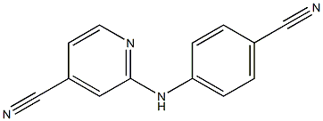 2-(4-Cyanophenylamino)pyridine-4-carbonitrile,,结构式