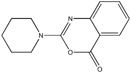 2-Piperidino-4H-3,1-benzoxazin-4-one Structure