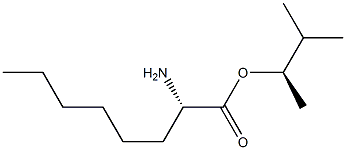 (R)-2-アミノオクタン酸(S)-1,2-ジメチルプロピル 化学構造式