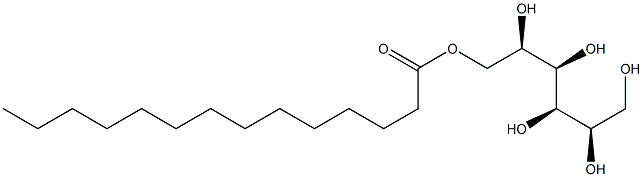 D-マンニトール1-テトラデカノアート 化学構造式