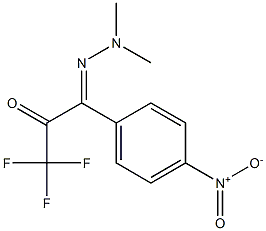 1-(p-Nitrophenyl)-1-(dimethylhydrazono)-3,3,3-trifluoro-2-propanone Structure