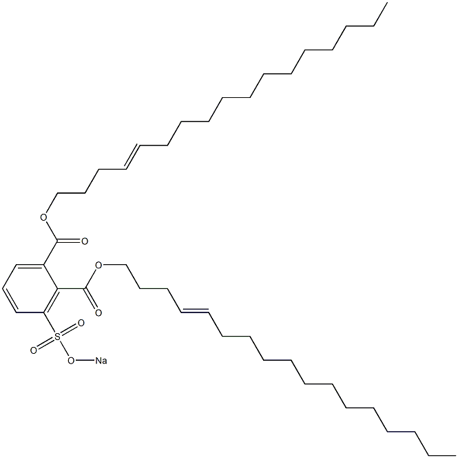 3-(Sodiosulfo)phthalic acid di(4-heptadecenyl) ester Struktur