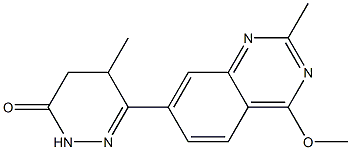 4,5-Dihydro-5-methyl-6-(2-methyl-4-methoxyquinazolin-7-yl)pyridazin-3(2H)-one Structure