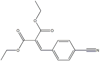 (p-Cyanobenzylidene)malonic acid diethyl ester Structure