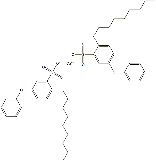 Bis(2-nonyl-5-phenoxybenzenesulfonic acid)calcium salt Structure