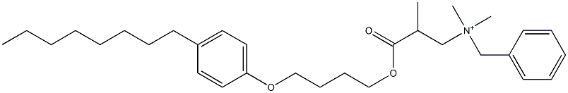 N,N-Dimethyl-N-benzyl-N-[2-[[4-(4-octylphenyloxy)butyl]oxycarbonyl]propyl]aminium|