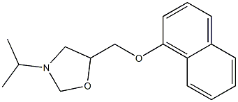 3-Isopropyl-5-[[(1-naphtyl)oxy]methyl]oxazolidine Structure