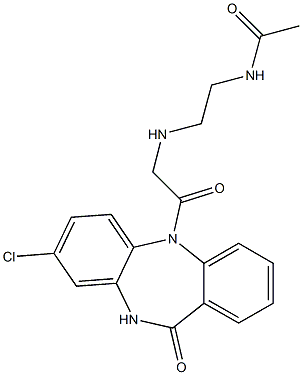 8-Chloro-5-[[[2-(acetylamino)ethyl]amino]acetyl]-5,10-dihydro-11H-dibenzo[b,e][1,4]diazepin-11-one