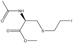 N-Acetyl-3-[(2-iodoethyl)thio]-L-alanine methyl ester Structure