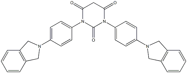 1,3-Bis[p-(isoindolin-2-yl)phenyl]barbituric acid Structure