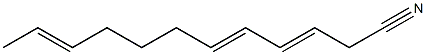 3,5,10-Dodecatrienenitrile Structure