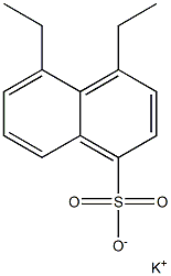 4,5-Diethyl-1-naphthalenesulfonic acid potassium salt,,结构式