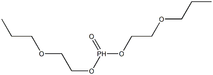 Phosphonic acid bis(2-propoxyethyl) ester Struktur