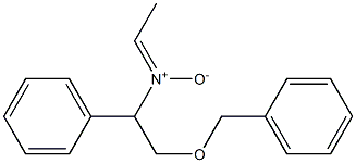 N-(2-Benzyloxy-1-phenylethyl)ethanimine N-oxide Structure