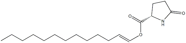 (S)-5-Oxopyrrolidine-2-carboxylic acid 1-tridecenyl ester Structure