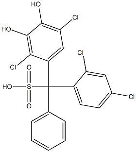 (2,4-Dichlorophenyl)(2,5-dichloro-3,4-dihydroxyphenyl)phenylmethanesulfonic acid