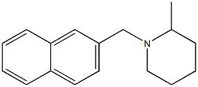 2-Methyl-1-(2-naphtylmethyl)piperidine,,结构式