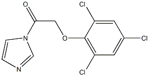 1-(1H-Imidazol-1-yl)-2-(2,4,6-trichlorophenoxy)ethanone Struktur