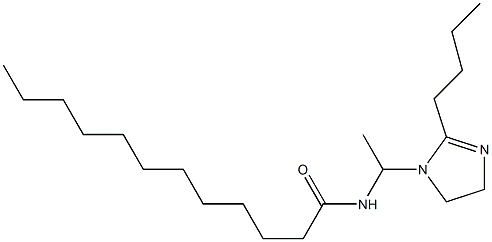 1-(1-ラウロイルアミノエチル)-2-ブチル-2-イミダゾリン 化学構造式