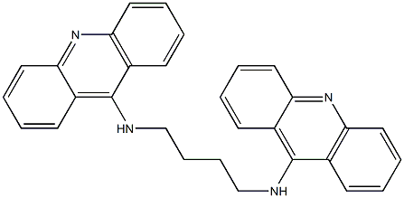 N,N'-Tetramethylenebis(9-acridinamine),,结构式