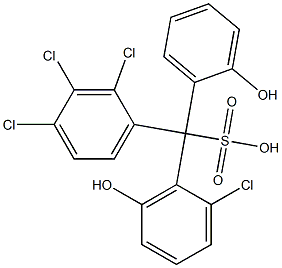 (2-Chloro-6-hydroxyphenyl)(2,3,4-trichlorophenyl)(2-hydroxyphenyl)methanesulfonic acid|