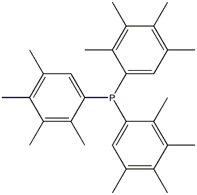 Tris(2,3,4,5-tetramethylphenyl)phosphine Structure