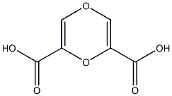 1,4-ジオキシン-2,6-ジカルボン酸 化学構造式