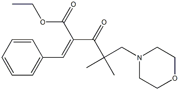 2-(Benzylidene)-3-oxo-4,4-dimethyl-5-morpholinopentanoic acid ethyl ester Structure