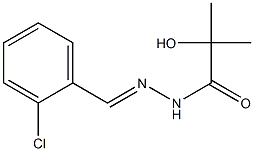 N'-(2-Chlorobenzylidene)2-hydroxy-2-methylpropanoic acid hydrazide Structure