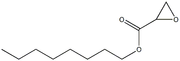 オキシラン-2-カルボン酸オクチル 化学構造式