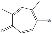 5-Bromo-2,4-dimethyl-2,4,6-cycloheptatriene-1-one Struktur