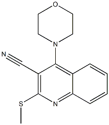 4-Morpholino-2-(methylthio)quinoline-3-carbonitrile