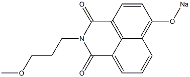 N-(3-Methoxypropyl)-4-sodiooxy-1,8-naphthalenedicarboximide Structure