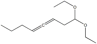 3,4-Octadienal diethyl acetal Structure