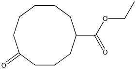 5-Oxocyclodecanecarboxylic acid ethyl ester,,结构式