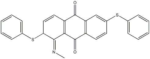 1,2-Dihydro-2,6-bis(phenylthio)-1-(methylimino)anthraquinone Struktur