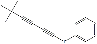 Phenyl(5,5-dimethyl-1,3-hexadiynyl)iodonium Struktur