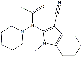 1-Methyl-2-(piperidinoacetylamino)-4,5,6,7-tetrahydro-1H-indole-3-carbonitrile