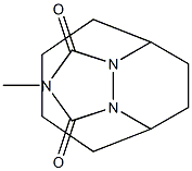 Hexahydro-2-methyl-5,10-ethano-1H-[1,2,4]triazolo[1,2-a][1,2]diazocine-1,3(2H)-dione 结构式