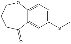 7-(Methylthio)-3,4-dihydro-1-benzoxepin-5(2H)-one 结构式