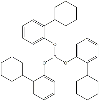 Tris(cyclohexylphenyl) phosphite Structure